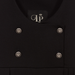 Lapin House-Girls Black Pinafore Dress | Childrensalon Outlet