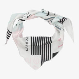 Lapin House-Girls Blue Chambray Cropped Trousers | Childrensalon Outlet