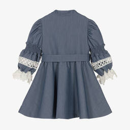 Lapin House-Girls Blue Chambray Shirt Dress | Childrensalon Outlet