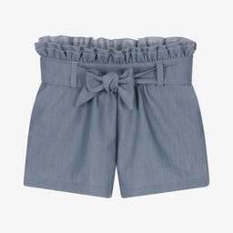 Lapin House-Голубые шорты из хлопкового шамбре | Childrensalon Outlet