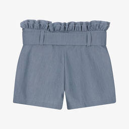 Lapin House-Голубые шорты из хлопкового шамбре | Childrensalon Outlet