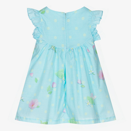 Lapin House-Girls Blue Cotton Dress Set | Childrensalon Outlet
