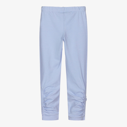 Lapin House-Girls Blue Cotton Leggings | Childrensalon Outlet