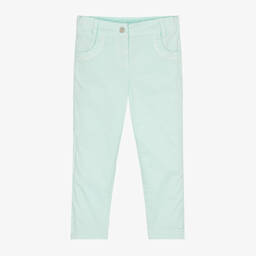 Lapin House-Girls Blue Cotton Trousers | Childrensalon Outlet