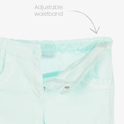 Lapin House-Girls Blue Cotton Trousers | Childrensalon Outlet