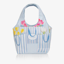 Lapin House-Girls Blue Floral Bag (26cm) | Childrensalon Outlet