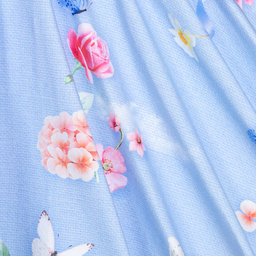 Lapin House-Girls Blue Floral Cotton Dress | Childrensalon Outlet