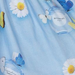 Lapin House-Girls Blue Floral Cotton Dress | Childrensalon Outlet