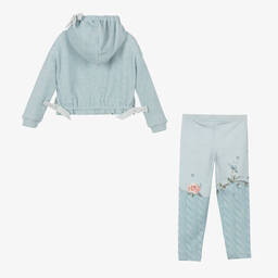 Lapin House-طقم ليغنغز قطن لون أزرق للبنات | Childrensalon Outlet