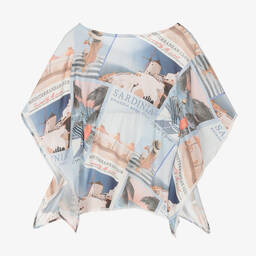 Lapin House-قفطان فيسكوز لون أزرق للبنات | Childrensalon Outlet