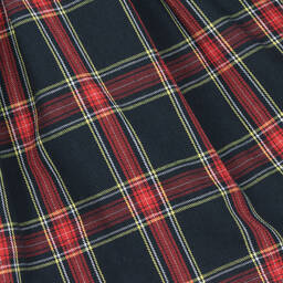 Lapin House-Girls Blue & Red Cotton Tartan Dress | Childrensalon Outlet