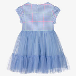 Lapin House-Girls Blue Sparkle Tulle Dress | Childrensalon Outlet