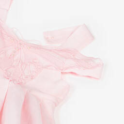 Lapin House-Платье с бабочками и бусинами для девочек в розовом цвете | Childrensalon Outlet