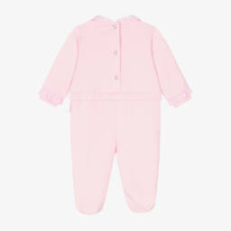 Lapin House-Girls Bunny Pattern Cotton Sleepsuit | Childrensalon Outlet