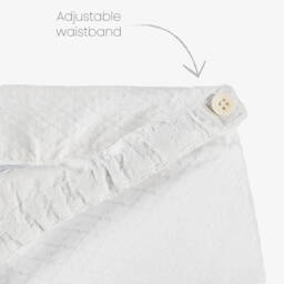 Lapin House-Girls Delicate White Floral Shorts | Childrensalon Outlet