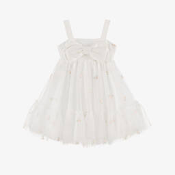 Lapin House-Элегантное кремовое кружевное платье для девочек | Childrensalon Outlet