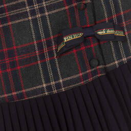 Lapin House-Girls Green & Blue Tartan Dress | Childrensalon Outlet