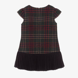 Lapin House-Girls Green & Blue Tartan Dress | Childrensalon Outlet
