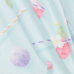 Lapin House-Girls Green Striped Ice Cream Dress | Childrensalon Outlet