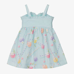 Lapin House-Girls Green Striped Ice Cream Dress | Childrensalon Outlet