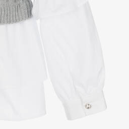 Lapin House-Серый свитер крупной вязки для девочек | Childrensalon Outlet