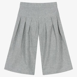 Lapin House-Girls Grey Cotton Culottes | Childrensalon Outlet