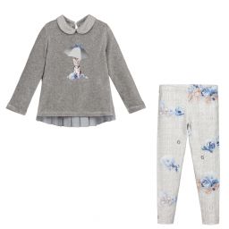 Lapin House-Girls Grey Leggings Set | Childrensalon Outlet