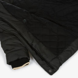 لابين هاوس-معطف بافر بهودي لون أسود للبنات | Childrensalon Outlet