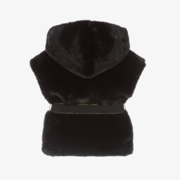 Lapin House-Girls Hooded Faux Fur Vest | Childrensalon Outlet