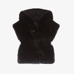 Lapin House-Girls Hooded Faux Fur Vest | Childrensalon Outlet
