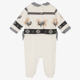 لابين هاوس-بيبي غرو قطن جيرسي لون عاجي للمولودات | Childrensalon Outlet