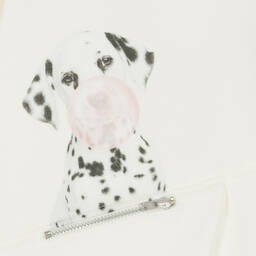 Lapin House-Girls Ivory Cotton Hooded Dress | Childrensalon Outlet