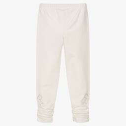 Lapin House-Girls Ivory Cotton Leggings | Childrensalon Outlet
