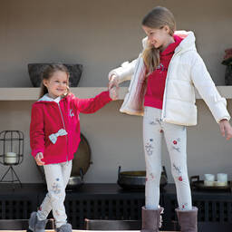 Lapin House-Girls Ivory Faux Fur Jacket | Childrensalon Outlet