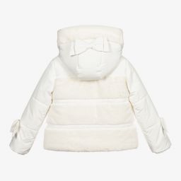 Lapin House-Girls Ivory Faux Fur Jacket | Childrensalon Outlet