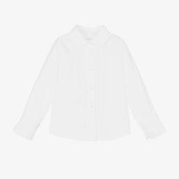 Lapin House-Кремовая блузка со складками для девочек | Childrensalon Outlet