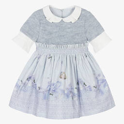 Lapin House-Girls Lilac Purple Knit Dress | Childrensalon Outlet