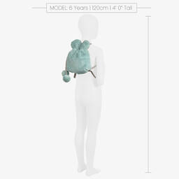 Lapin House-Girls Mint Green Faux Fur Backpack (20cm) | Childrensalon Outlet