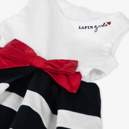 Lapin House-Платье из хлопка в морскую полоску для девочек | Childrensalon Outlet