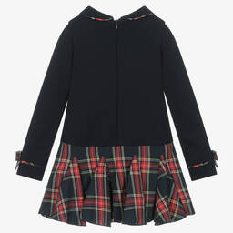 Lapin House-فستان مزيج قطن لون كحلي | Childrensalon Outlet