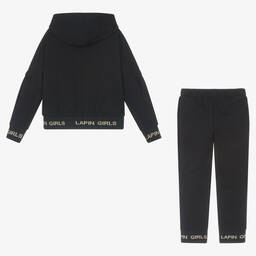 Lapin House-بدلة رياضية قطن جيرسي لون كحلي للبنات | Childrensalon Outlet