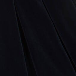 Lapin House-Girls Navy Blue Velvet Bow Dress | Childrensalon Outlet