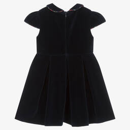 Lapin House-فستان قطن مخمل لون كحلي | Childrensalon Outlet