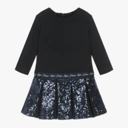 Lapin House-فستان بترتر لون كحلي | Childrensalon Outlet