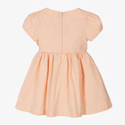 Lapin House-فستان قطن لون برتقالي | Childrensalon Outlet