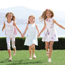 Lapin House-Светло-зеленое платье для девочек | Childrensalon Outlet