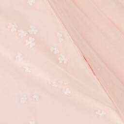 Lapin House-Girls Pale Pink Tulle Bow Dress | Childrensalon Outlet