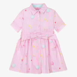 Lapin House-Girls Pastel Stripe Cotton Dress | Childrensalon Outlet