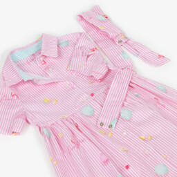 Lapin House-Girls Pastel Stripe Cotton Dress | Childrensalon Outlet