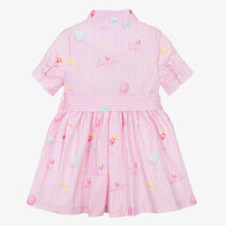 Lapin House-Girls Pastel Stripe Cotton Dress | Childrensalon Outlet